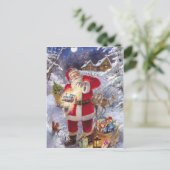 ヴィンテージサンタクロース シーズンポストカード (スタンド正面)