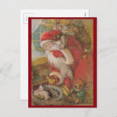 ヴィンテージサンタクロース シーズンポストカード (正面/裏面)