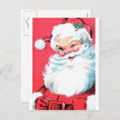 ヴィンテージサンタクロース シーズンポストカード (正面/裏面)
