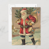 ヴィンテージサンタクロース シーズンポストカード (正面/裏面)
