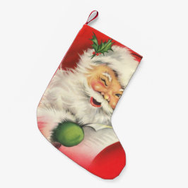 ヴィンテージサンタクロース スモールクリスマスストッキング