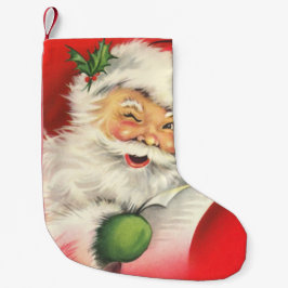 ヴィンテージサンタクロース スモールクリスマスストッキング