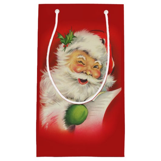 ヴィンテージサンタクロース スモールペーパーバッグ (正面)