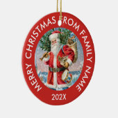 ヴィンテージサンタクロース セラミックオーナメント (右)