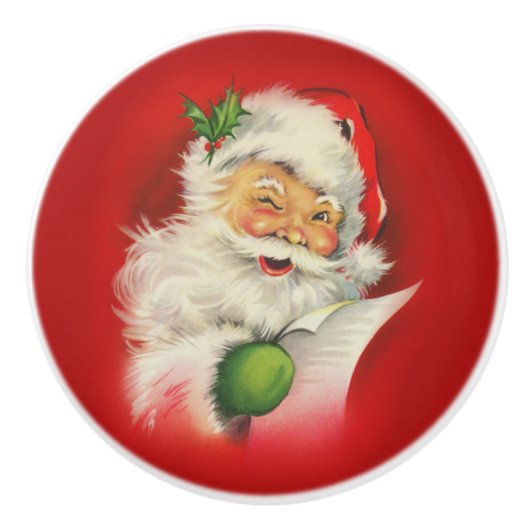 ヴィンテージサンタクロース セラミックノブ (正面)