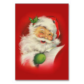 ヴィンテージサンタクロース テーブルナンバー (裏面)