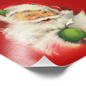 ヴィンテージサンタクロース フォトプリント            (角)