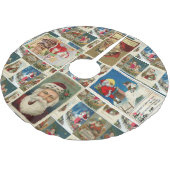 ヴィンテージサンタクロース ブラッシュドポリエステルツリースカート (アングル)