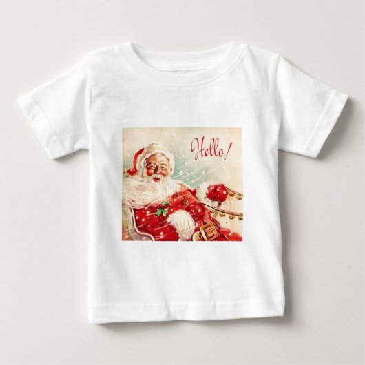 ヴィンテージサンタクロース ベビーTシャツ (正面)