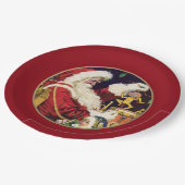 ヴィンテージサンタクロース ペーパープレート (アングル)