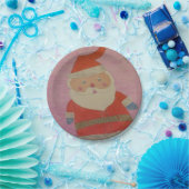 ヴィンテージサンタクロース ペーパープレート (パーティー)