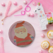 ヴィンテージサンタクロース ペーパープレート (パーティー)