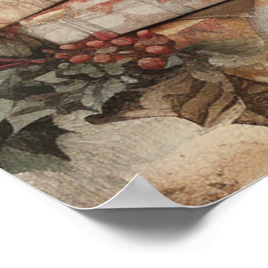 ヴィンテージサンタクロース ポスター (角)