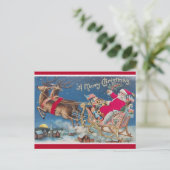 ヴィンテージサンタクロース ポストカード (スタンド正面)