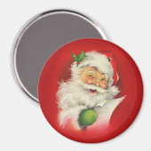 ヴィンテージサンタクロース マグネット (正面/裏面)