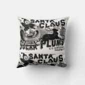 ヴィンテージサンタクロース・メリークリスマス装飾用クッション。 クッション (裏面)