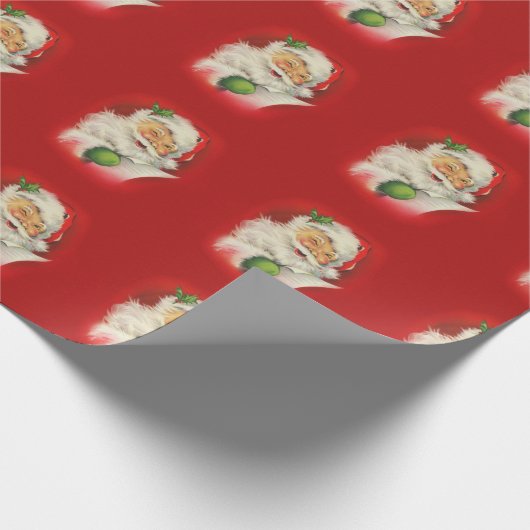 ヴィンテージサンタクロース ラッピングペーパー (角)