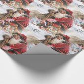 ヴィンテージサンタクロース ラッピングペーパー (角)
