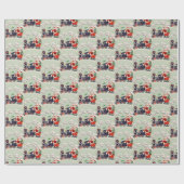 ヴィンテージサンタクロース ラッピングペーパー (フラット)