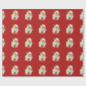ヴィンテージサンタクロース ラッピングペーパー (フラット)
