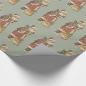 ヴィンテージサンタクロース ラッピングペーパー (角)