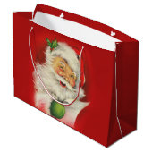 ヴィンテージサンタクロース ラージペーパーバッグ (裏面アングル)