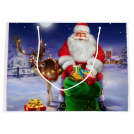 ヴィンテージサンタクロース ラージペーパーバッグ