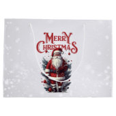 ヴィンテージサンタクロース ラージペーパーバッグ (裏面)