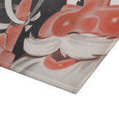 ヴィンテージサンタクロース（指にリマインダーひも付き） カッティングボード (角)