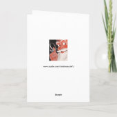 ヴィンテージサンタクロース（指にリマインダーひも付き） シーズンカード (裏面)