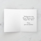 ヴィンテージサンタクロース（指にリマインダーひも付き） シーズンカード (内部)