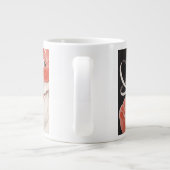 ヴィンテージサンタクロース(指にリマインダーひも付き) ジャンボコーヒーマグカップ (裏面)