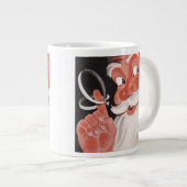 ヴィンテージサンタクロース(指にリマインダーひも付き) ジャンボコーヒーマグカップ (正面右)