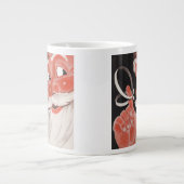 ヴィンテージサンタクロース(指にリマインダーひも付き) ジャンボコーヒーマグカップ (正面)