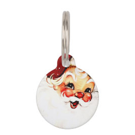 ヴィンテージサンタクロース：陽気な休日チャーム ペット　ネームタグ