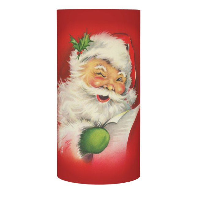 ヴィンテージサンタクロース LEDキャンドル (正面)