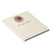 ヴィンテージサンタクロースat the Chimneyクリスマス ノートパッド (アングル)