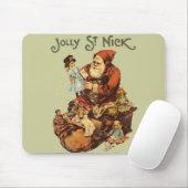 ヴィンテージサンタクロースSt.ニクンアートプリント マウスパッド (マウス)