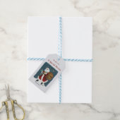 ヴィンテージサンタクロー水彩スケッチ信じ ギフトタグ (より糸付き)