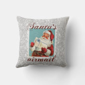 ヴィンテージサンタグリッターホームデコール装飾用クッション クッション (裏面)