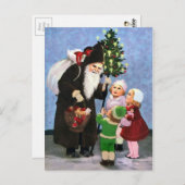 ヴィンテージサンタサッククランプス ポストカード (正面/裏面)