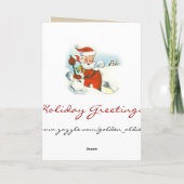 ヴィンテージサンタショベリングスノー シーズンカード (裏面)