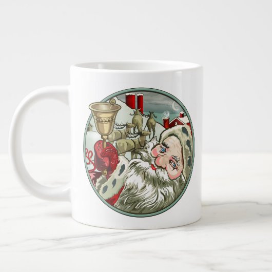 ヴィンテージサンタジャンボマグ ジャンボコーヒーマグカップ (左)