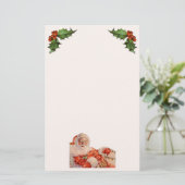 ヴィンテージサンタスリー乗り文房具 便箋 (スタンド正面)