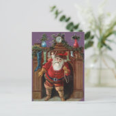 ヴィンテージサンタデリバリーおもちゃ シーズンポストカード (スタンド正面)