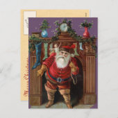 ヴィンテージサンタデリバリーおもちゃ シーズンポストカード (正面/裏面)