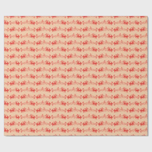 ヴィンテージサンタトナディースライクリスマス ラッピングペーパー (フラット)