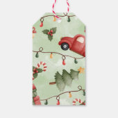 ヴィンテージサンタトラッククリスマスギフトラベル ギフトタグ (裏面)