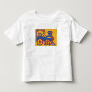 ヴィンテージサンタトレインブロックプリント トドラーTシャツ
