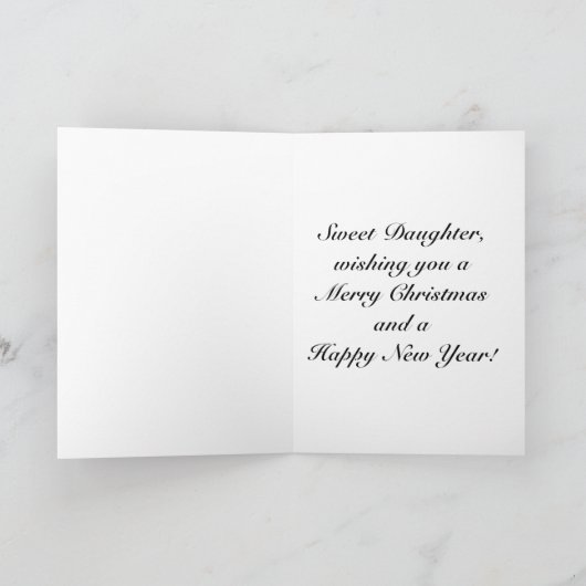 ヴィンテージサンタドータークリスマス シーズンカード (内部)